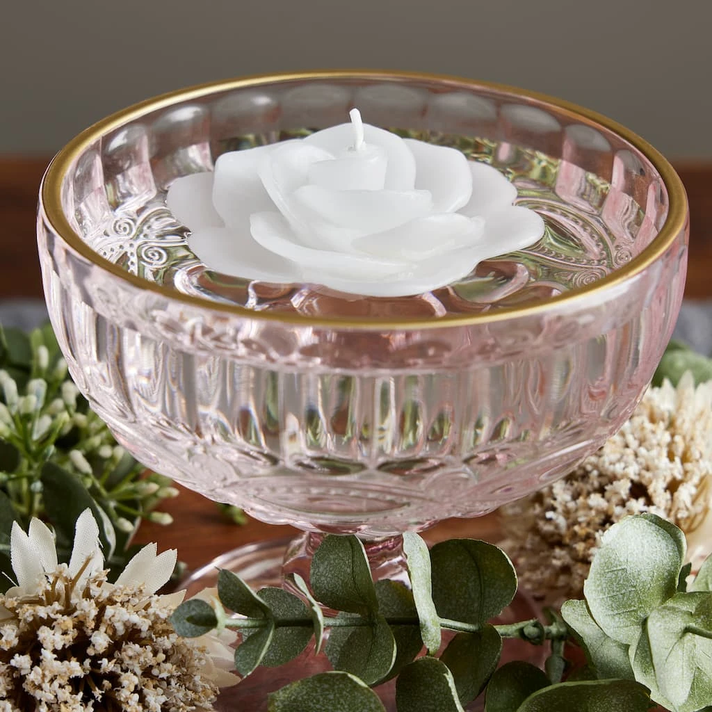 Budget 🔥 Ashland® Floating Rose Candle, Gardenia 🌟 4 Budget 🔥 Ashland® Floating Rose Candle, Gardenia 🌟 - Image 2