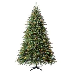 Discount ✨ 7.5ft. Pre-Lit Hartford Pine Artificial Christmas Tree, Multicolor Lights by Ashland® ✔️