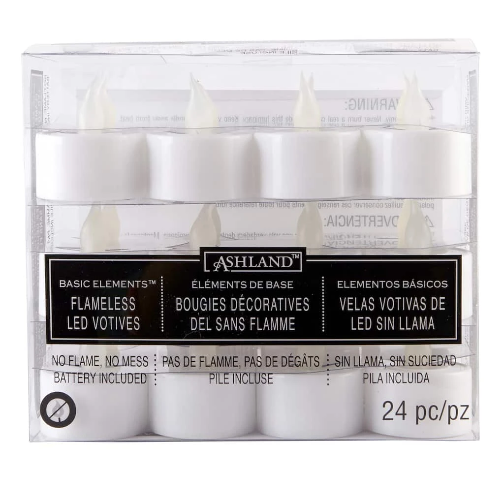 Outlet 🛒 Ashland® Basic Elements™ Flameless Tea Lights, 24 Count 👍 4 Outlet 🛒 Ashland® Basic Elements™ Flameless Tea Lights, 24 Count 👍 - Image 2