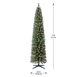 Coupon 👍 7ft. Pre-Lit Artificial Christmas Tree, Clear Lights by Ashland® 😀 -Ashland Shop 10293311 14