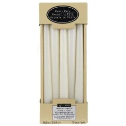 Flash Sale ⭐ 12 Packs: 15 ct. (180 total) 10" White Taper Candles by Ashland® 🔥