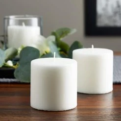 Budget 😍 Ashland® Basic Elements™ White Pillar Candle, 3 Pack 😉 -Ashland Shop 10317968 20