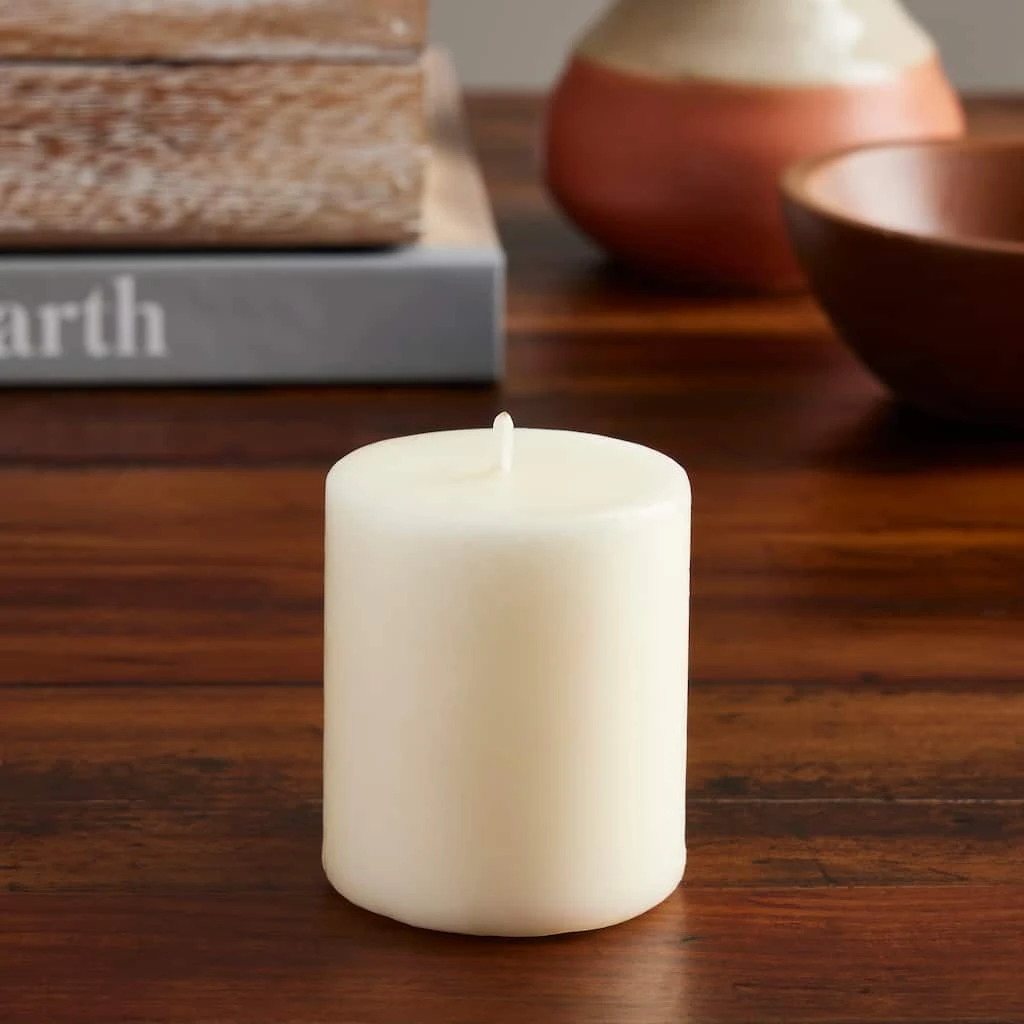 Discount ⭐ 2" x 2.3" Vanilla Pillar Candle by Ashland® ❤️ 4 Discount ⭐ 2" x 2.3" Vanilla Pillar Candle by Ashland® ❤️ - Image 2