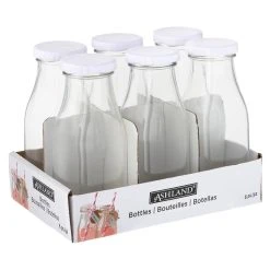 Best reviews of โญ Ashland® Glass Milk Bottles with Lids, 6 Pack ๐