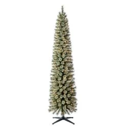 Wholesale ❤️ 7ft. Pre-Lit Artificial Cashmere Pencil ❤️ Christmas Tree, Clear Lights by Ashland® ⭐