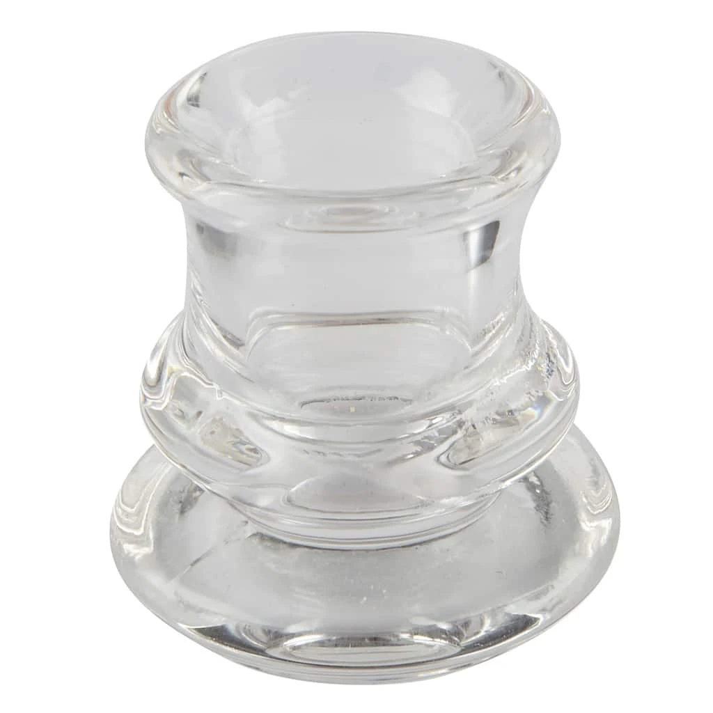 Hot Sale 🔔 Ashland® Chunky Glass Taper Candle Holder ⭐ 3 Hot Sale 🔔 Ashland® Chunky Glass Taper Candle Holder ⭐