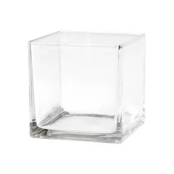 Brand new ๐ 6" Square Glass Vase by Ashland® ๐