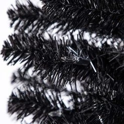 Cheap ✔️ 6ft. Pre-Lit Artificial Black Pencil ✨ Christmas Tree, Clear Lights by Ashland® ❤️ -Ashland Shop 10444272 12