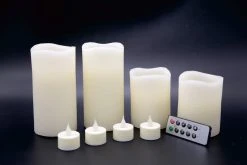 Cheapest 🤩 Basic Elements™ Ivory LED Candle Set with Remote By Ashland® ⌛ -Ashland Shop 10466356 2