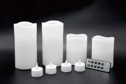 Cheap 🔥 4 Pack: Basic Elements™ White LED Candle Set with Remote by Ashland® ⌛ -Ashland Shop 10466357 2 1