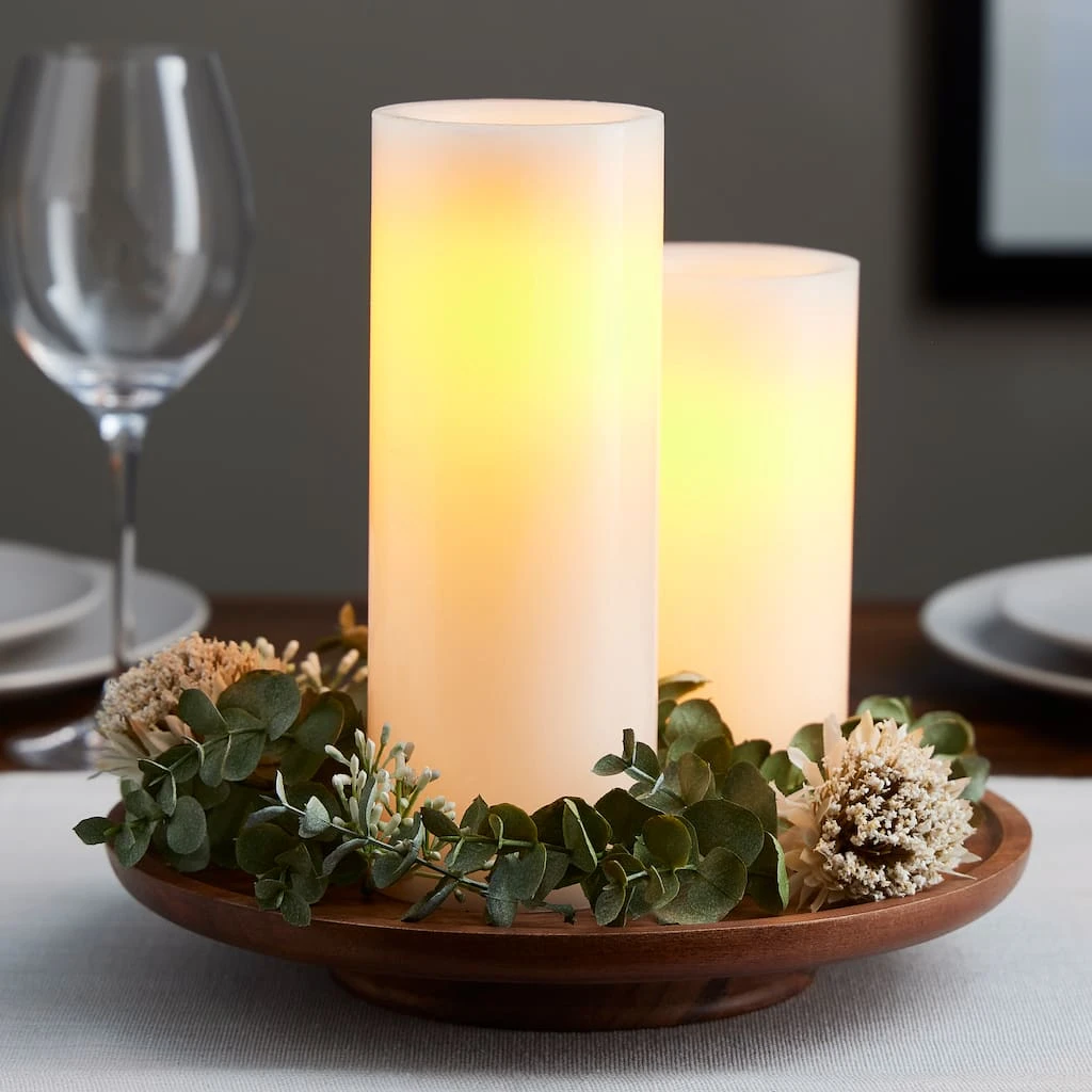 Brand new ✔️ White 3" x 8" LED Pillar Candle By Ashland® ❤️ 4 Brand new ✔️ White 3" x 8" LED Pillar Candle By Ashland® ❤️ - Image 2