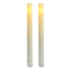 Best reviews of ⌛ 8 Packs: 2 ct. (16 total) 9" White LED Taper Candles with Timer by Ashland® ✨ -Ashland Shop 10466491 1