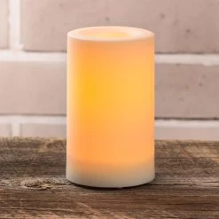 New 🔔 White 4" x 8" LED Outdoor Pillar Candle By Ashland® 🔥 -Ashland Shop 10466497 3