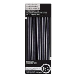 Deals 🔔 12 Packs: 15 ct. (180 total) Basic Elements™ 10" Black Taper Candles by Ashland® 🔔