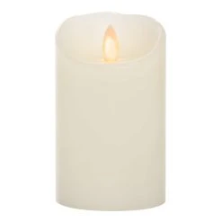 Budget 🤩 8 Pack: iFlicker 3" x 5" Ivory LED Pillar Candle by Ashland® ✨ -Ashland Shop 10470063 1