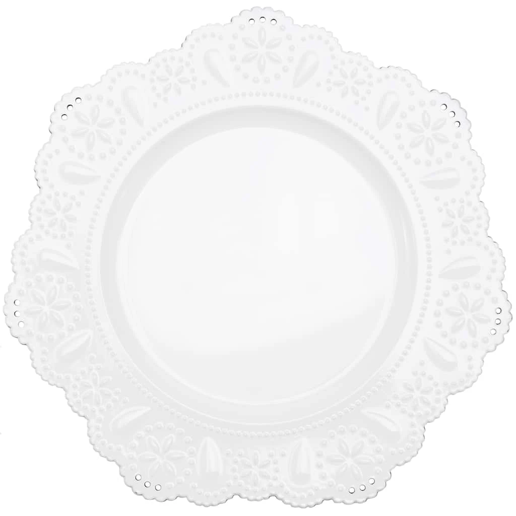 Budget ⌛ 13" White Doily Charger By Ashland® ✔️ 3 Budget ⌛ 13" White Doily Charger By Ashland® ✔️