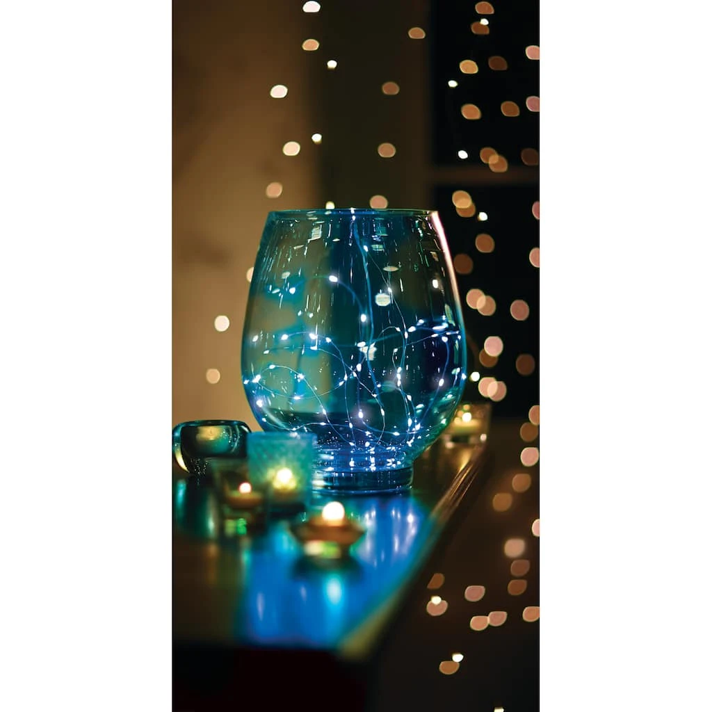 Discount π 40ct. Blue Silver Wire LED String Lights by Ashland® 𧨠6 Discount π 40ct. Blue Silver Wire LED String Lights by Ashland® 𧨠- Image 4