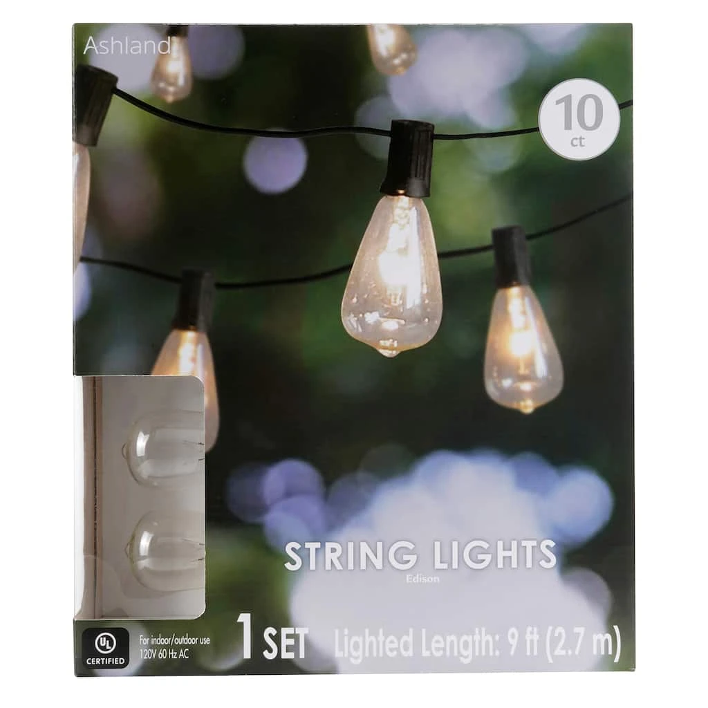 Promo ⌛ 10ct. Edison ST12 Bulb String Lights by Ashland® ⌛ 4 Promo ⌛ 10ct. Edison ST12 Bulb String Lights by Ashland® ⌛ - Image 2