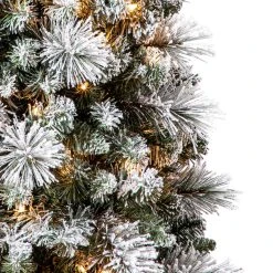 Promo 🧨 7ft. Pre-Lit Artificial Slim Christmas Tree, Clear Lights by Ashland® 🔥 -Ashland Shop 10521247 11