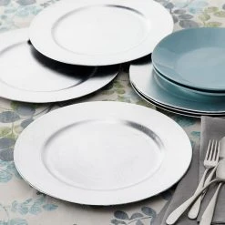 Buy 🤩 Silver Charger Set By Ashland® 6ct. 🤩 -Ashland Shop 10524078 20