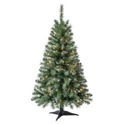 Best Pirce 🔥 4ft. Pre-Lit Riverside Pine Artificial Christmas Tree, Clear Lights by Ashland® 🌟