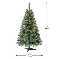 Best Pirce 🔥 4ft. Pre-Lit Riverside Pine Artificial Christmas Tree, Clear Lights by Ashland® 🌟 -Ashland Shop 10555064 14