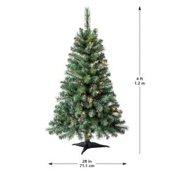 Discount 👏 4ft. Pre-Lit Riverside Pine Artificial Christmas Tree, Multicolor Lights by Ashland® 😉 -Ashland Shop 10555163 14