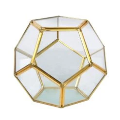 Wholesale 🌟 Gold Octagon Glass Terrarium By Ashland™ 🧨