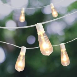 Brand new 🛒 10ct. Edison String Lights with White Cord by Ashland™ 👍 -Ashland Shop 10561985
