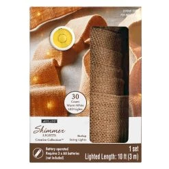 Cheapest 🥰 LED Burlap String Lights Creative Collection™ by Ashland™ ✨