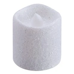 Deals 🧨 White Glitter LED Votive Candles By Ashland® 12ct. ⌛ -Ashland Shop 10562378 2