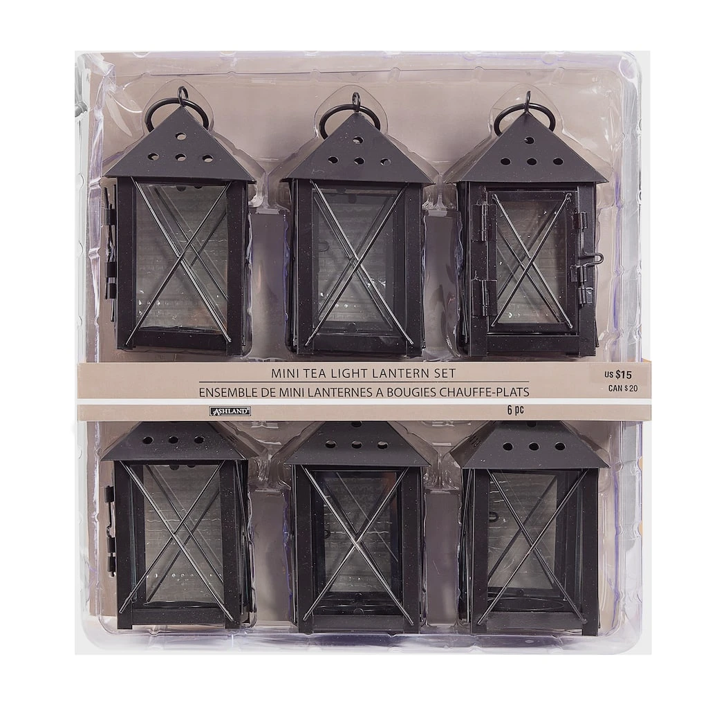 Cheap 🔥 5" Mini Tea Light Lanterns, 6ct. by Ashland® ✨ 4 Cheap 🔥 5" Mini Tea Light Lanterns, 6ct. by Ashland® ✨ - Image 2