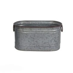 Cheap 😍 Small Dark Galvanized Metal Oblong Planter By Ashland® ⌛ -Ashland Shop 10573718 2
