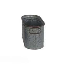Cheap 😍 Small Dark Galvanized Metal Oblong Planter By Ashland® ⌛ -Ashland Shop 10573718 3
