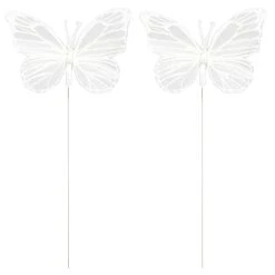Wholesale ⭐ 8.6" White Feather Butterfly by Ashland® ⭐