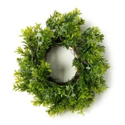 Coupon ⭐ 6 Pack: 9" Green Mini Boxwood Wreath with Flowers by Ashland® 👍
