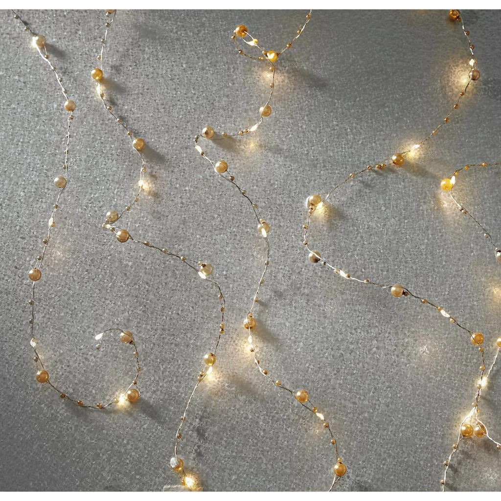 Budget 🔥 40ct. Warm White Gold Pearl LED String Lights by Ashland® 🌟 4 Budget 🔥 40ct. Warm White Gold Pearl LED String Lights by Ashland® 🌟 - Image 2
