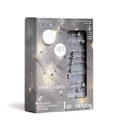 Best reviews of 🎁 40ct. Warm White Silver Pearl LED String Lights by Ashland® 👍 -Ashland Shop 10632036 7