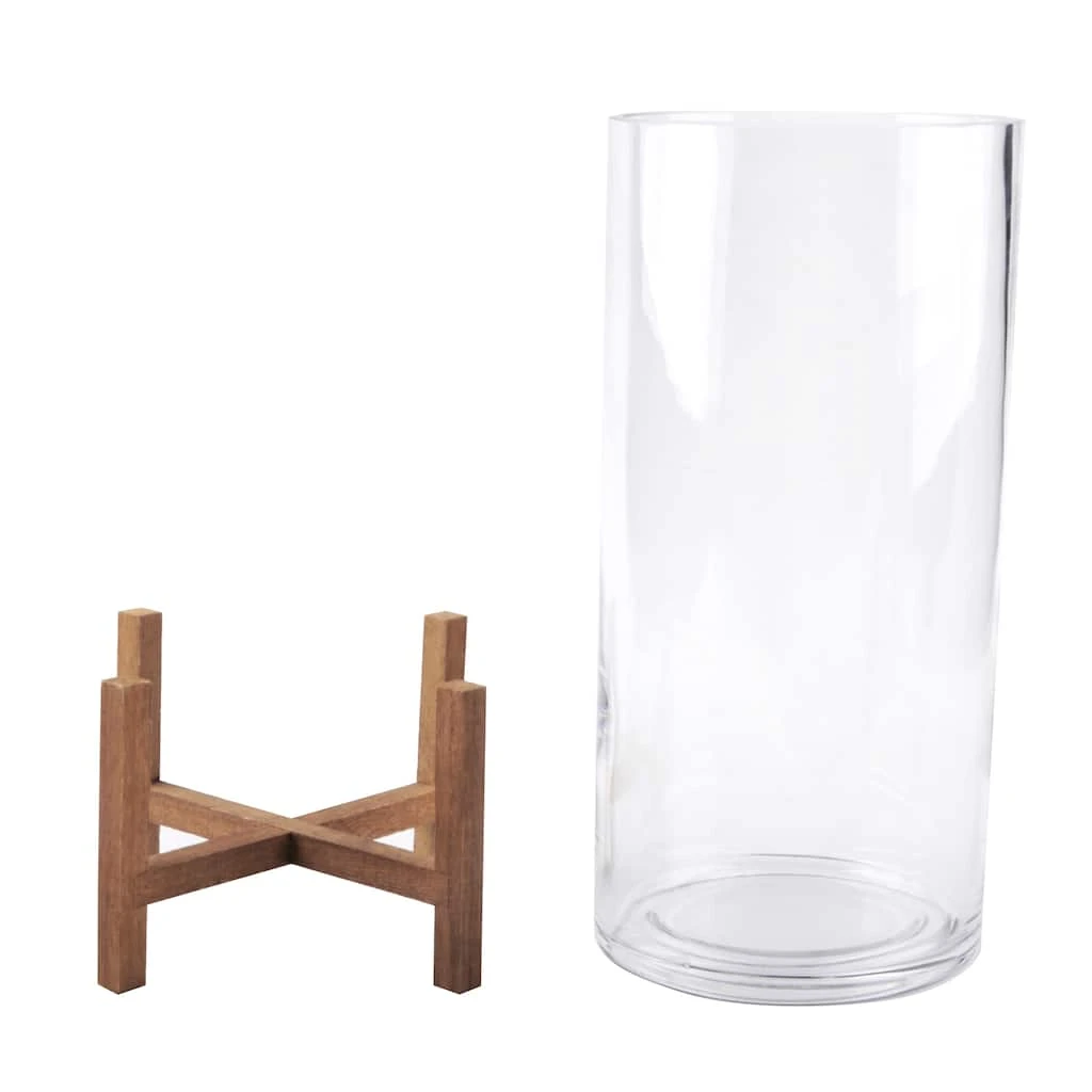 Outlet 🤩 6 Pack: 11.5" Glass Candle Holder with Wood Base by Ashland® 😍 5 Outlet 🤩 6 Pack: 11.5" Glass Candle Holder with Wood Base by Ashland® 😍 - Image 3