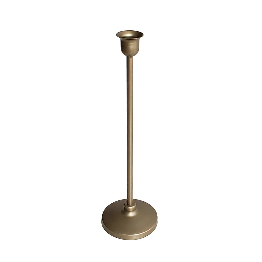 Promo ❤️ 6 Pack: 12.6" Gold Metal Candle Holder by Ashland® ⌛ 5 Promo ❤️ 6 Pack: 12.6" Gold Metal Candle Holder by Ashland® ⌛ - Image 3