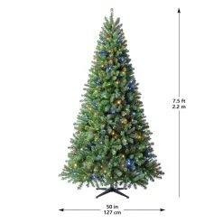 Cheapest ⭐ 7.5ft. Pre-Lit Whistler Pine Artificial 💯 Christmas Tree, Color Changing LED Lights by Ashland® ❤️ -Ashland Shop 10635064 20