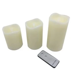 Promo 🛒 6 Pack: LED Flame Pillar Candle Set by Ashland® ⭐