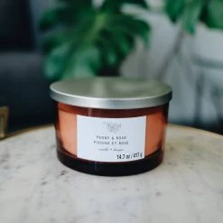 Budget 😉 Peony & Rose 3-Wick Jar Candle by Ashland® 🔥 -Ashland Shop 10638413 2