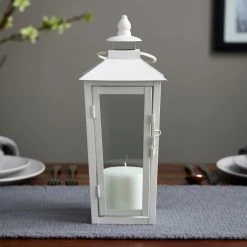 Cheap 🔥 12.2" White Metal Lantern by Ashland® 🛒 -Ashland Shop 10638433 20