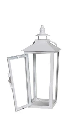 Cheap 🔥 12.2" White Metal Lantern by Ashland® 🛒 -Ashland Shop 10638433 4