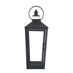 Best Sale 🧨 15.7" Black Metal Lantern by Ashland® ⌛