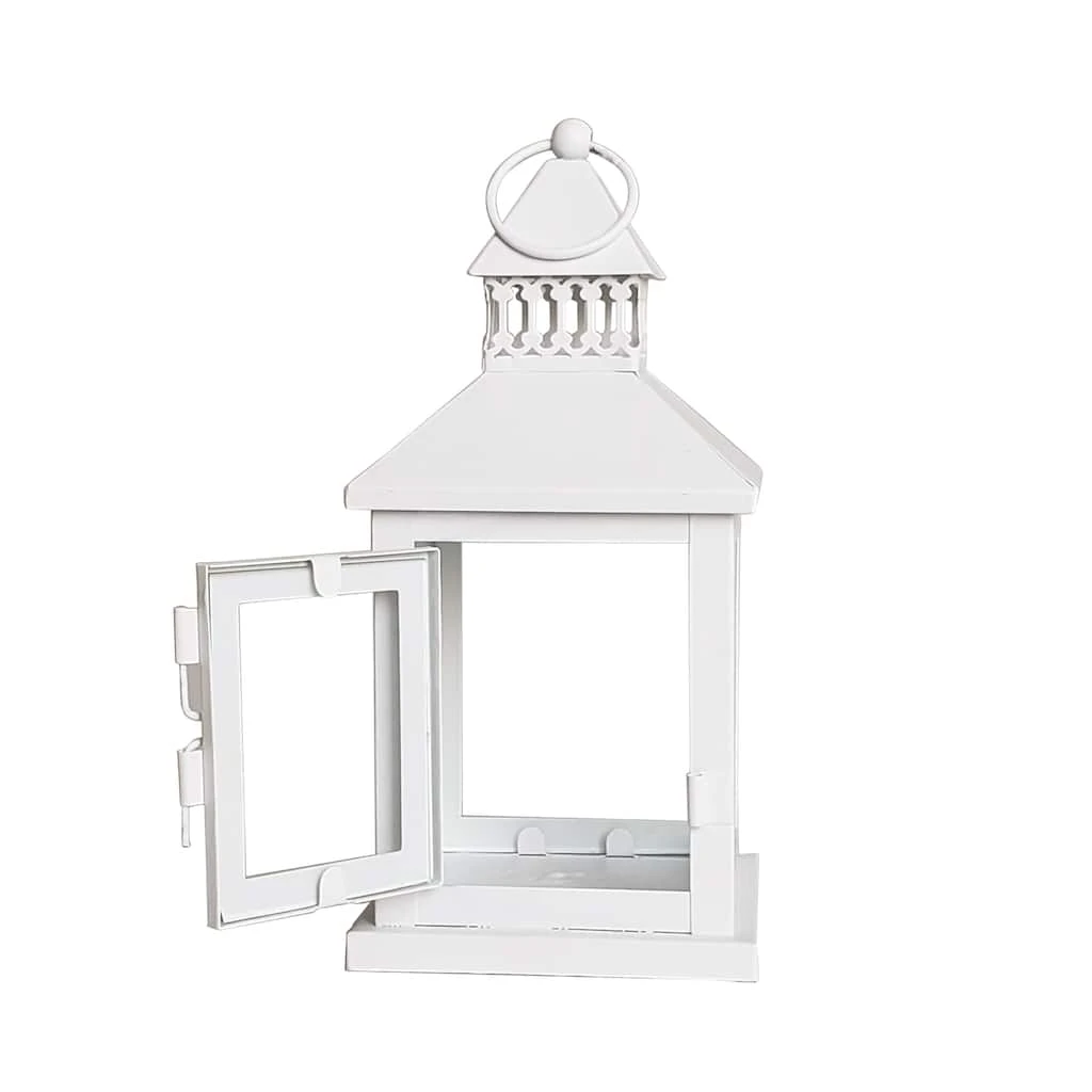 Outlet 🔔 8 Pack: 8.6" Mini White Lantern by Ashland® 🔔 6 Outlet 🔔 8 Pack: 8.6" Mini White Lantern by Ashland® 🔔 - Image 4