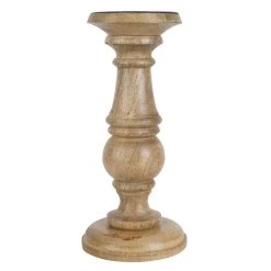 Cheap 😀 8 Pack: 10" Wood Carved Pillar Candle Holder by Ashland® ⭐