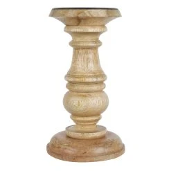 Wholesale ✔️ Wood Carved Pillar Candle Holder by Ashland® 🎁