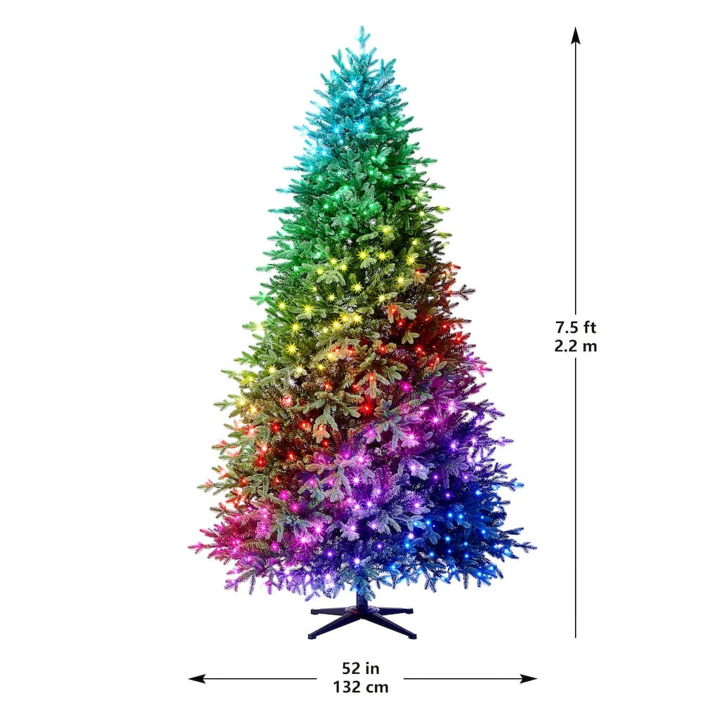 Cheap 🌟 7.5ft. Pre-Lit Laurel Pine Artificial Christmas Tree, Multicolor Twinkly™ LED Lights by Ashland® ✨ 9 Cheap 🌟 7.5ft. Pre-Lit Laurel Pine Artificial Christmas Tree, Multicolor Twinkly™ LED Lights by Ashland® ✨ - Image 7